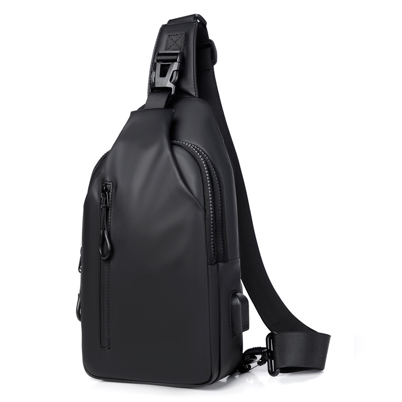 DANWEILE Mochila Bandolera deportiva informal impermeable Negro falabella