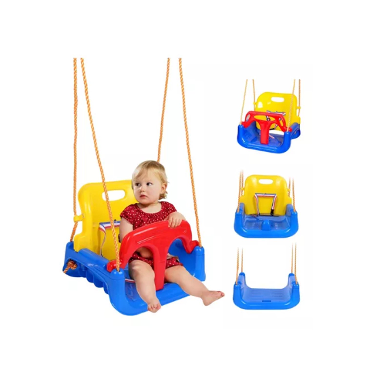 GENERICO Columpio Silla 3 En 1 Ajustable Portatil Ninos Asiento Bebe falabella