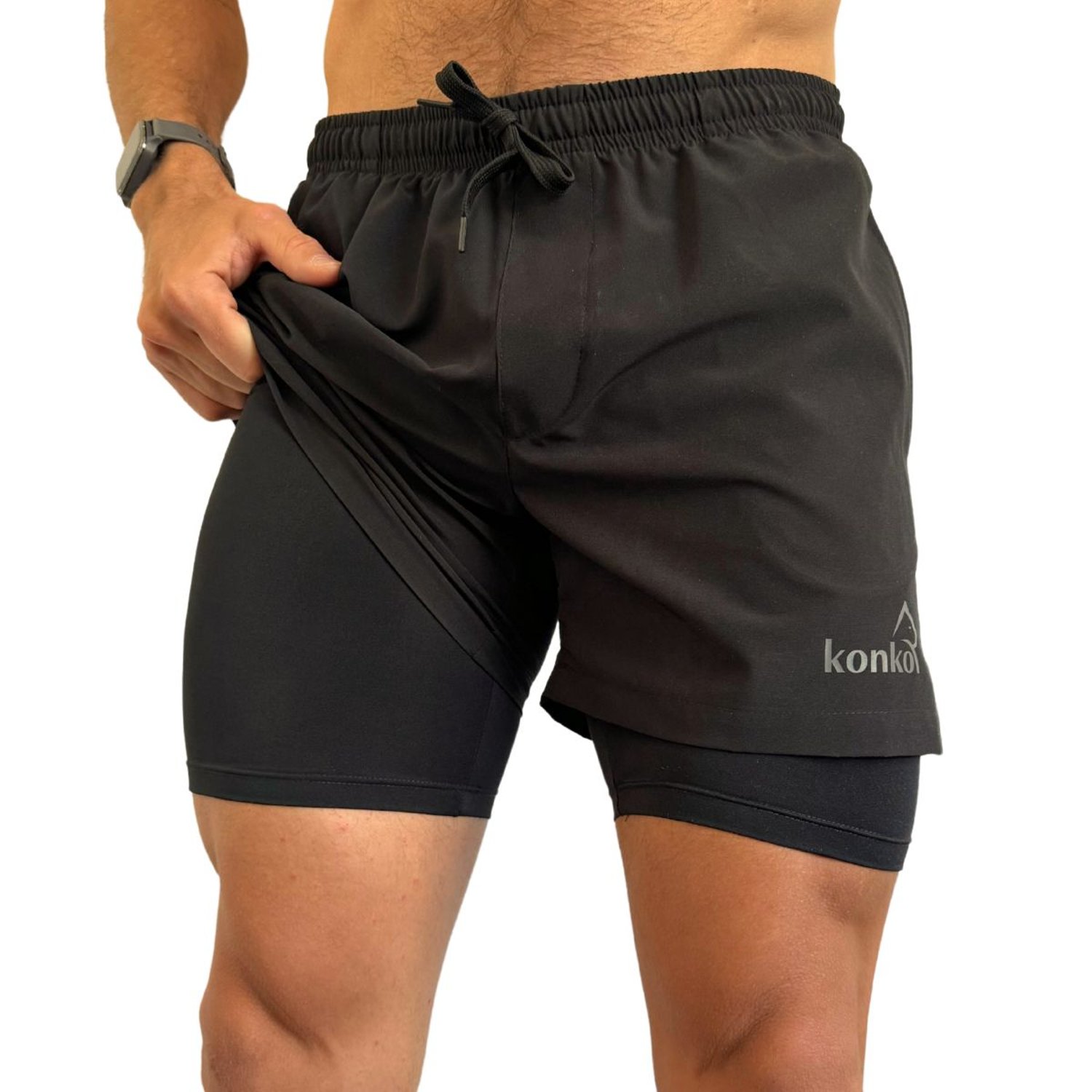 Short deportivo hombre con calza shop