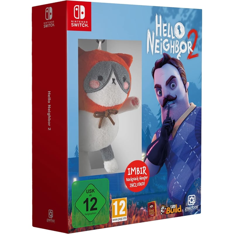 GEARBOX - Hello Neighbor 2 - Incluye colgador de mochila Imbir - Nintendo Switch