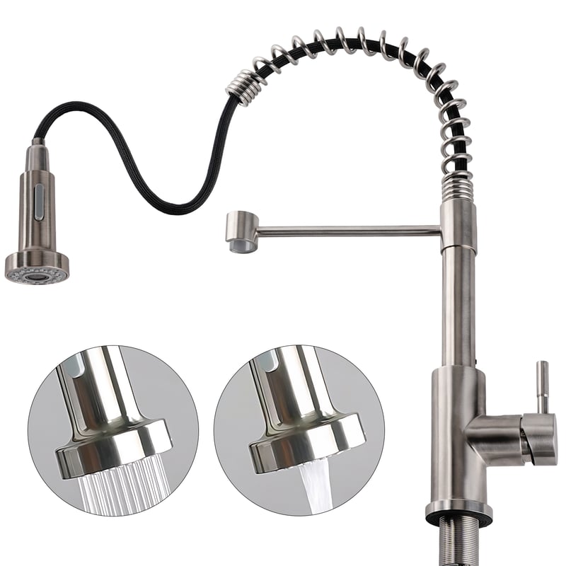 Llave monomando flexible lavaplatos shop