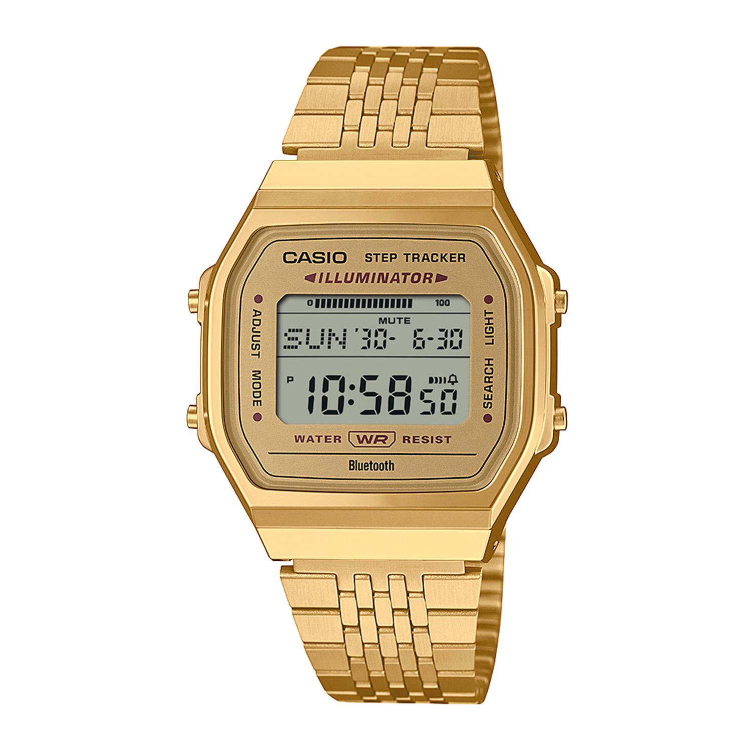 CASIO Reloj CASIO ABL 100WEG 9ADF Resina Cromado Juvenil Dorado falabella
