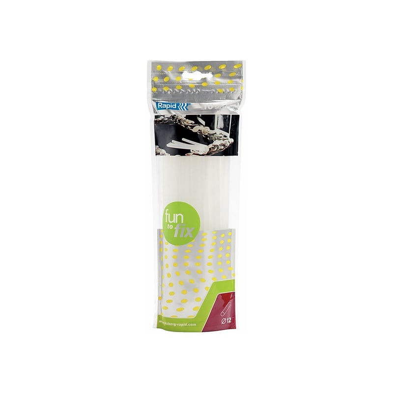 RAPID - Silicona En Barra Multiusos De 12mm Pack 10 Barras Rapid