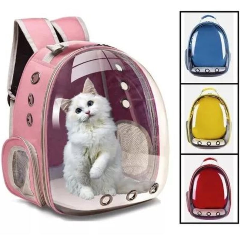 Mochila Bolso Transporte Transparente Mascotas Perros Gatos Sodimac Falabella