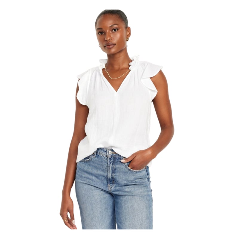 OLD NAVY Blusa Sin Mangas Mujer Blanco falabella