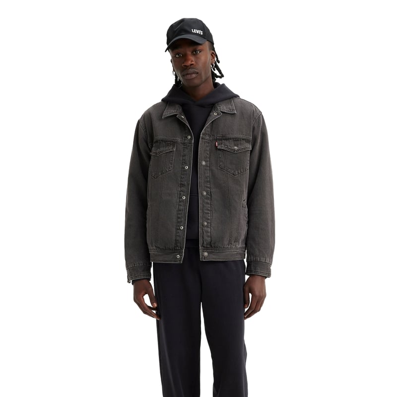Levi's Herren Jacke Relaxed Fit Padded Truck – Klassische Trucker-Jacke Mit Weicher Wattierung