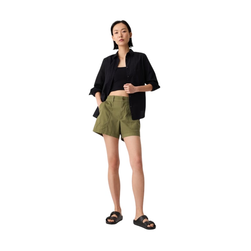 GAP Short Con Bolsillos Mujer Verde falabella