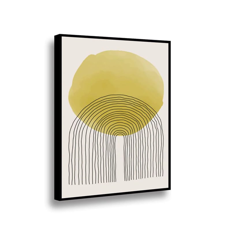RETELA - Canvas Yellow IV - Multicolor - Enmarcado