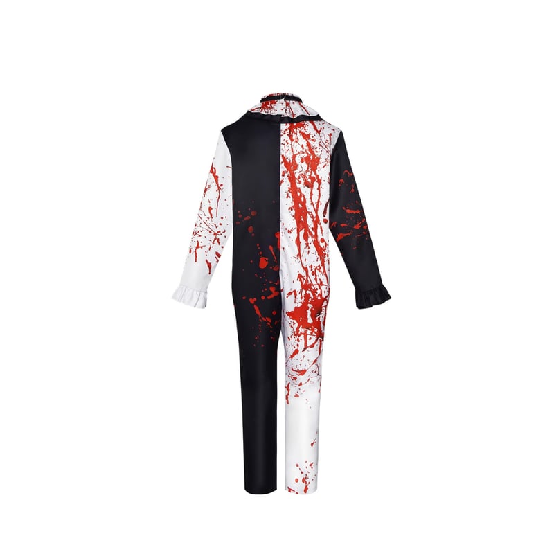 Carnavalife Costume Terrifier Bambino E Adulto – Tuta Bianco E Nero Clown Assassino – Cosplay Per Halloween E Carnevale