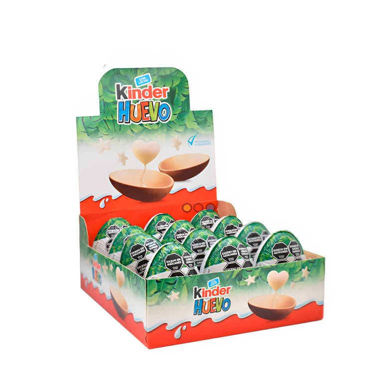 KINDER Caja Chocolate Kinder Huevo - 20 Gr Verde - 12 Unidades ...
