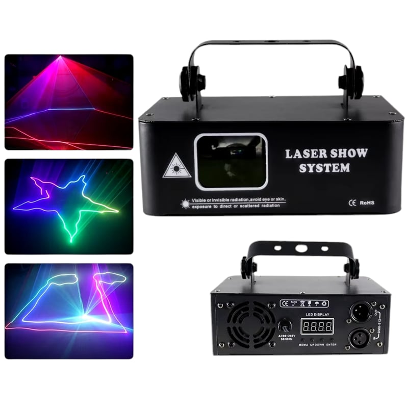 LASER IMAGING - Proyector luz laser para Discoteca RGB Entrada DMX