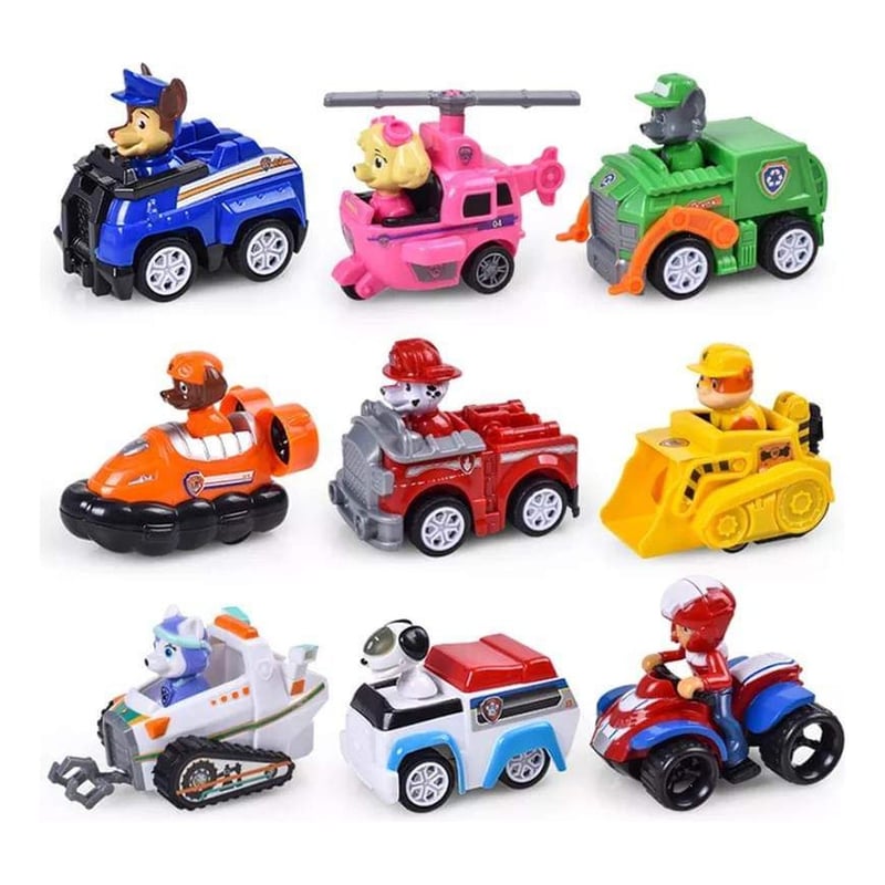 UNIVERSAL Pack 9 Autos Paw Patrol A Friccion falabella