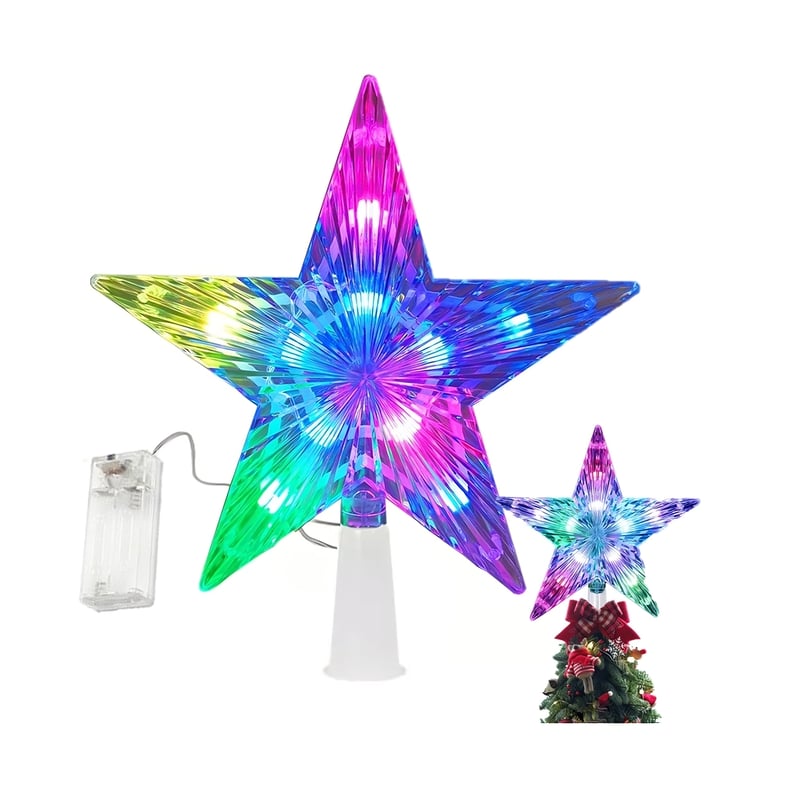 GENERICO Estrella Para Arbol De Navidad Luces Led Decoracion Navideña