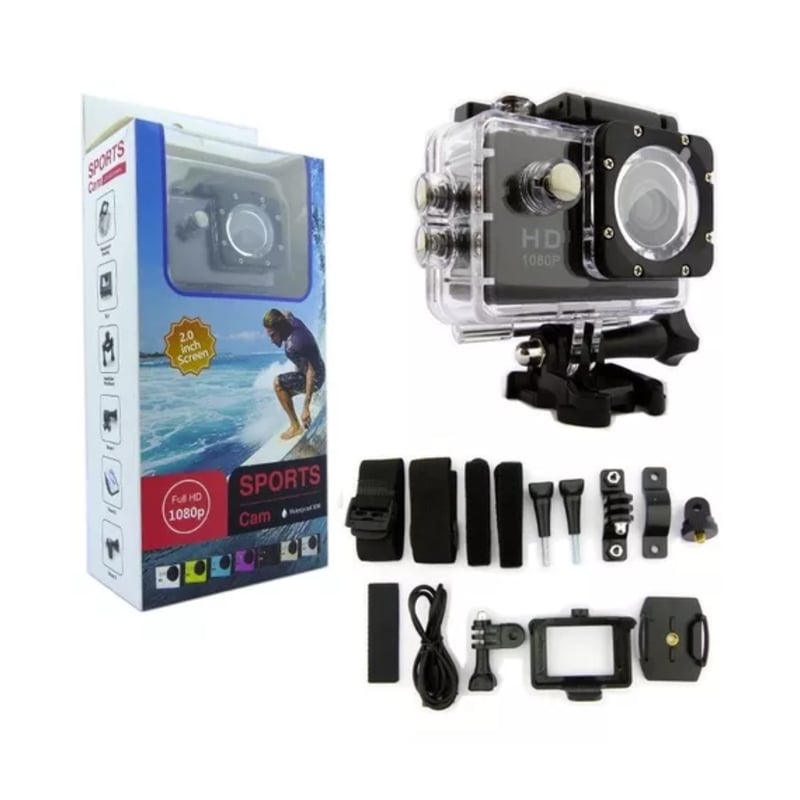 Caméra GoPro HD 1080P – Full Noir, WiFi, écran LCD