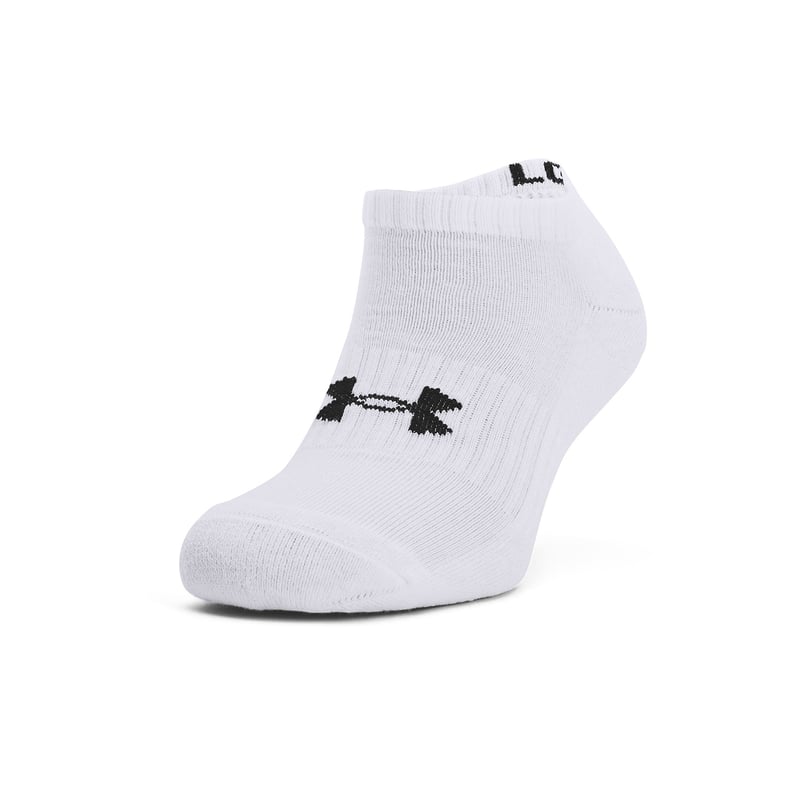 UNDER ARMOUR - Pack 3 Calcetines unisex UA Core Blanco UNDER ARMOUR