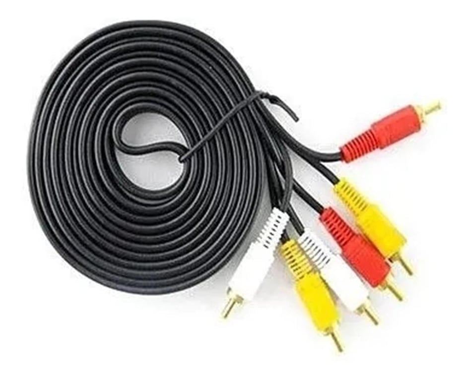 Cavo SCART A RCA 1.8 Metri - Triple RCA Composito Video + Audio - Adattatore