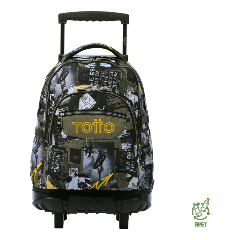 TOTTO Totto Mochila Ruedas Escolar Niño Rpet Eco003 | falabella.com