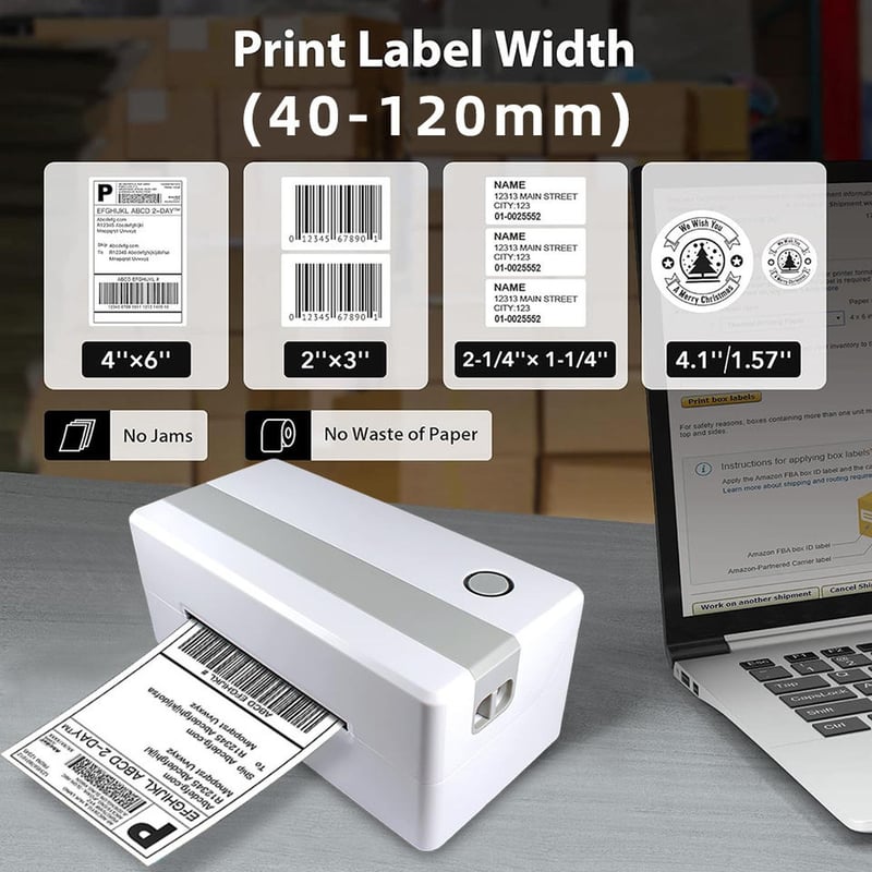 JAGIMA - Impresora Térmica de Etiquetas Bluetooth Tipo Phomemo 4x6