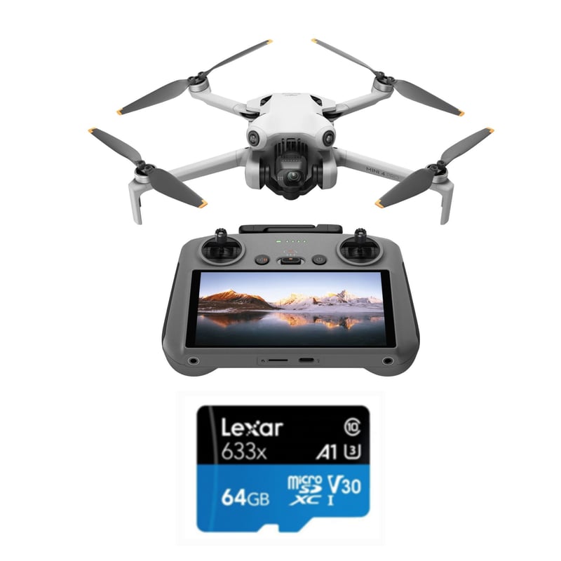 DJI - Drone DJI Mini 4 Pro (RC 2) + Tarjeta 64GB