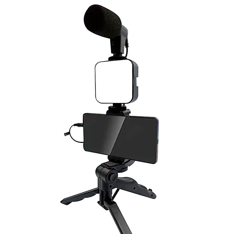 JOICO - Kit De Grabación Con Micrófono, Iluminacion Y Soporte AY-49