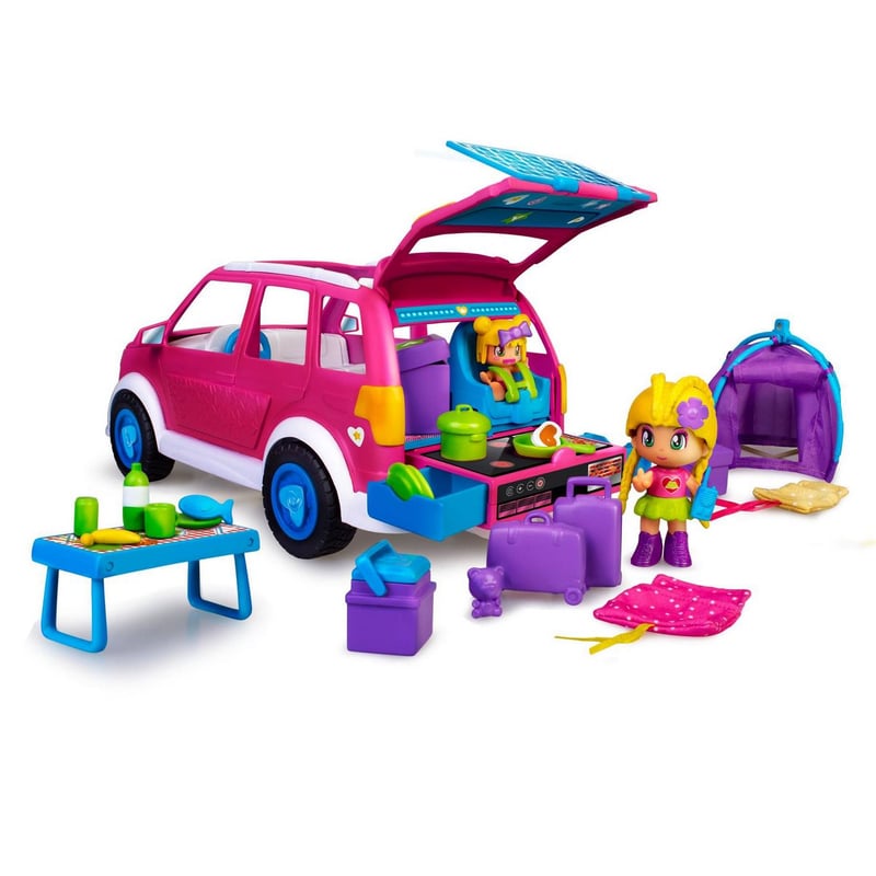 PINYPON - Coche Familiar Con Muñecas Y Accesorios Pinypon