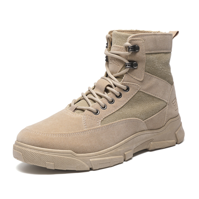 BLWOENS - Zapatos Botas de Martín para Hombre - Marrón
