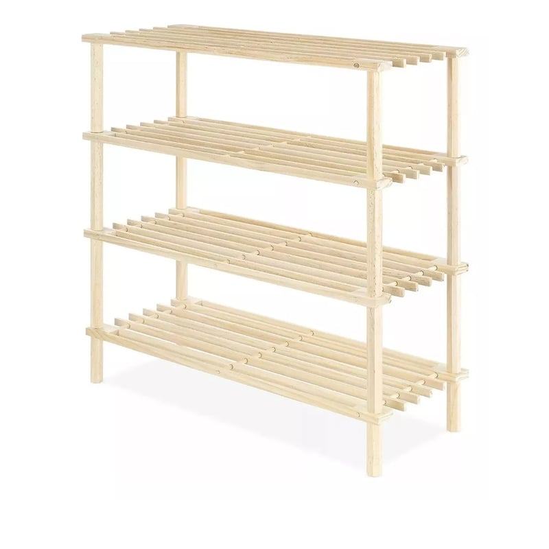 Rack Zapatero Madera Con 4 Niveles 67x63x26 Cm Marron claro | Sodimac ...