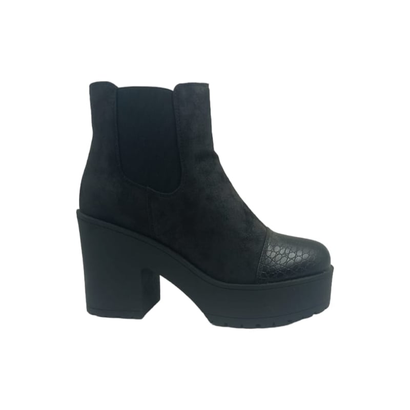 PAND G - Botin Negro Plataforma Mujer