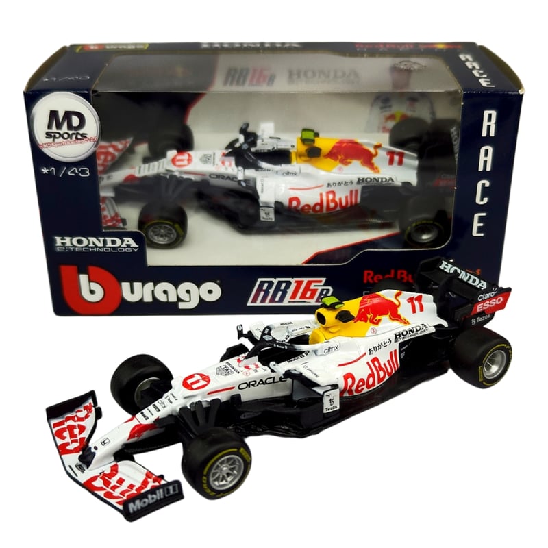 BBURAGO - Auto F1 RedBull RB16b Blanco 2021 Checo Perez C. Normal 1:43
