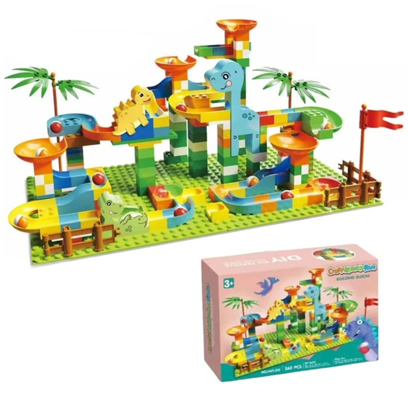 GENERICO Set Bloques Lego Construcción Didácticos 268 Piezas Azul