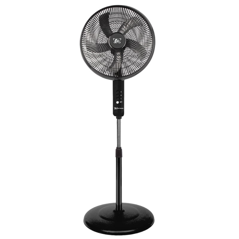 ELECTRON - Ventilador de Pedestal 16 Silencioso BA-2511 Electron Black 5 aspas