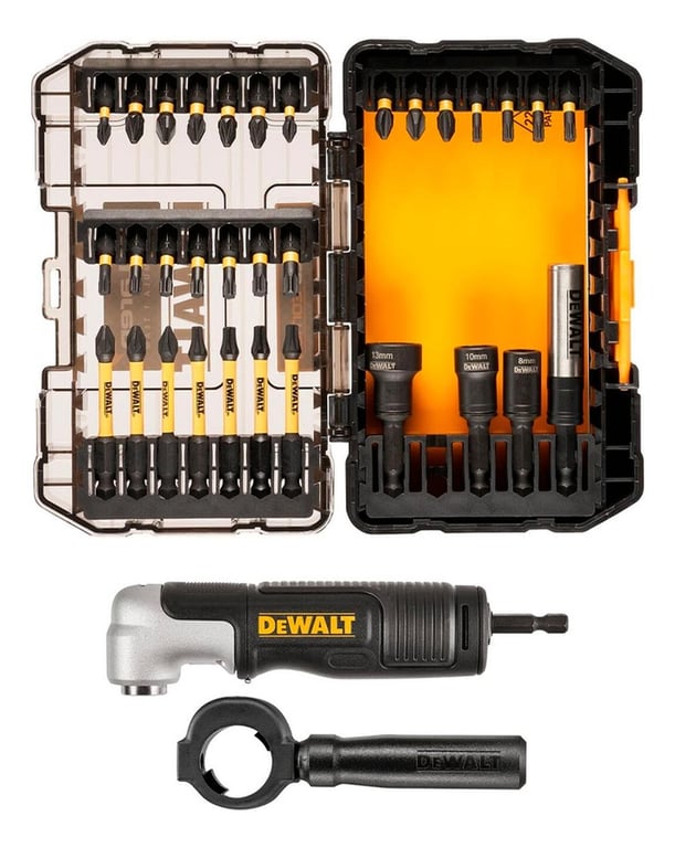 DeWALT FLEXTORQ Set 33 Pezzi Avvitamento Con Custodia Rigida TSTAK – Punte A Impatto