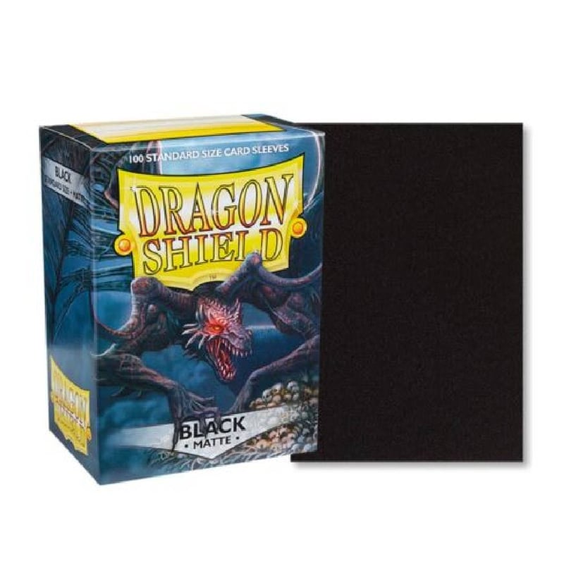Dragon Shield Protectores Dragon Shield: Standard- Matte Black (100 ct ...