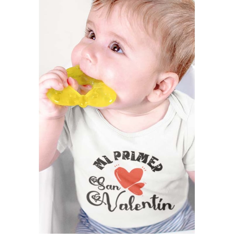 GENERICO - PILUCHOS BODY BEBE MI 1ER SAN VALENTIN DÍA DE LOS ENAMORADOS CORAZÓN