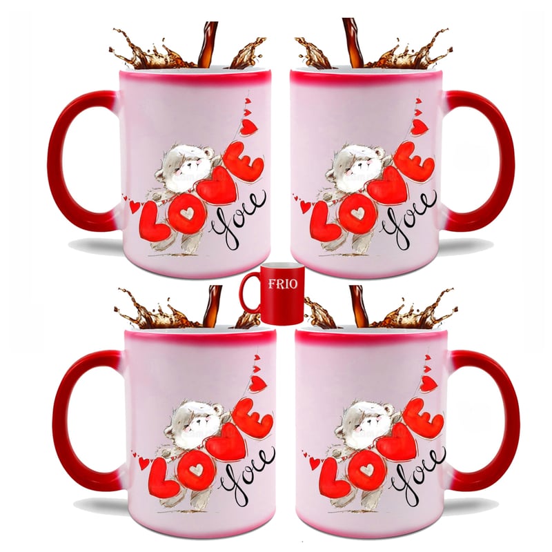 GENERICO - Tazón Mágico San Valentín (Set de 2 unidades)