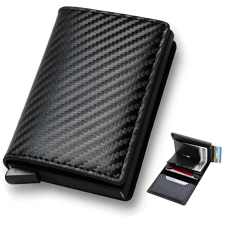 Cartera Tarjetero Hombre Tarjetero Con Bloqueo Rfid Meses Sin