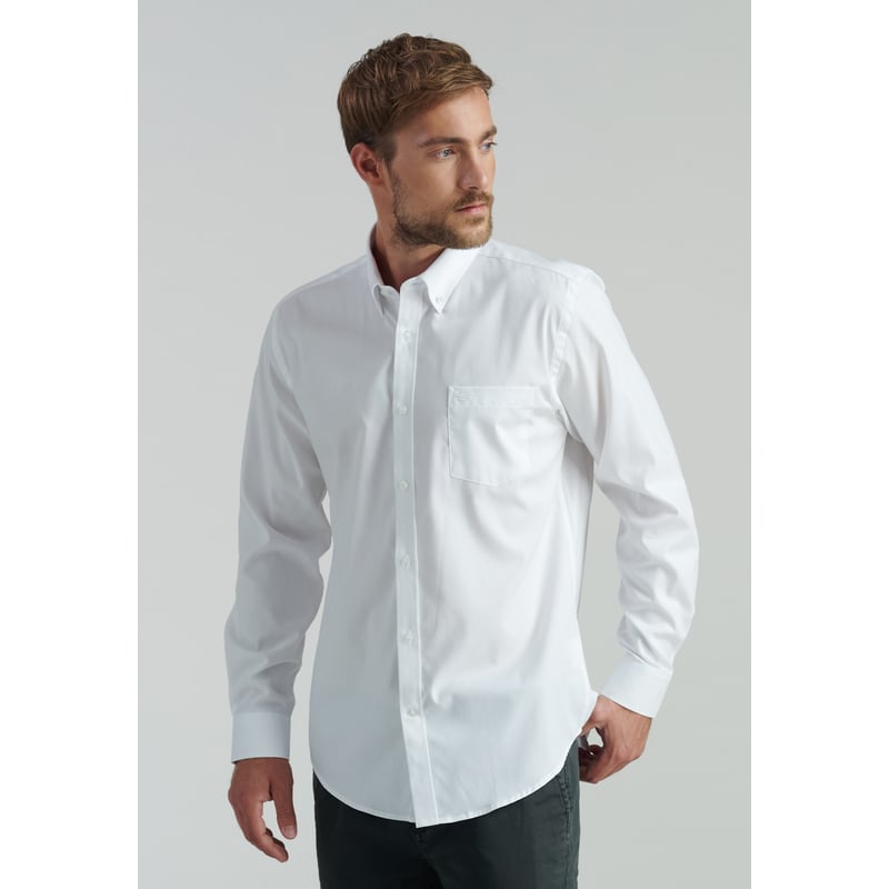 FEROUCH - Camisa Smart Casual Oxford Sc Blanco Ferouch