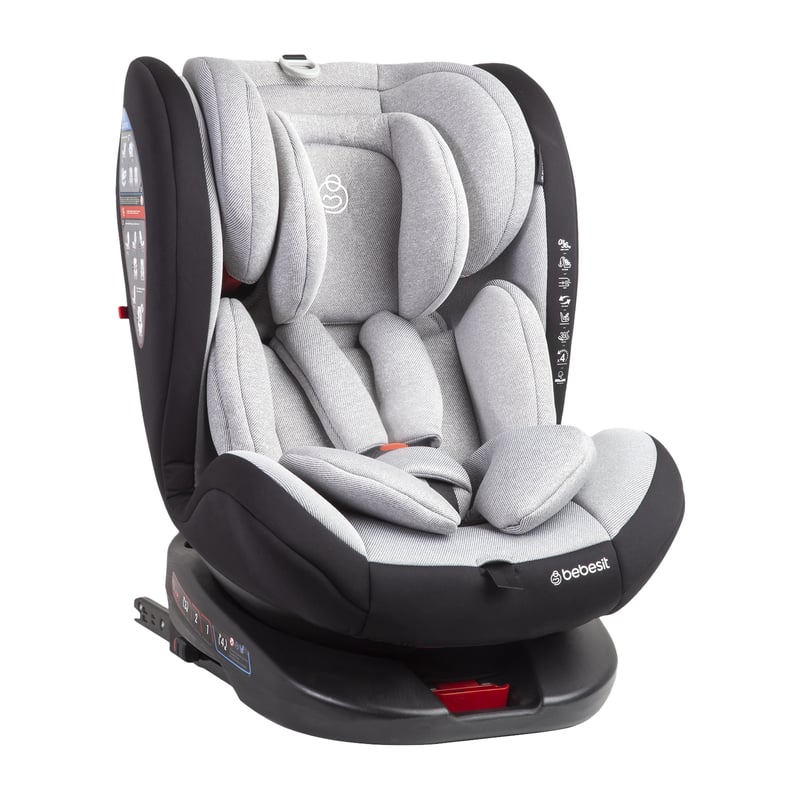 BEBESIT - Silla de Auto Saturn Light Grey