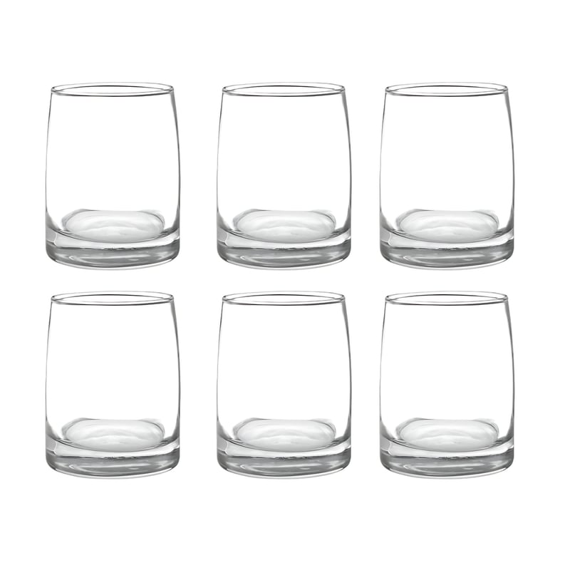 CRISTAR - Display 6 Vasos Bajos 366cc Toledo Vidrio Cristar Mojitos Bebida