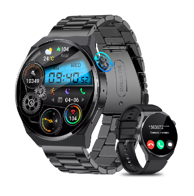 GENERICO Reloj inteligente bluetooth llamada smartwatch color negro ...