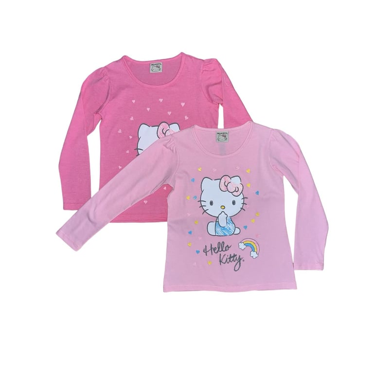 HELLO KITTY - Pack 2 Poleras Niña Hello Kitty