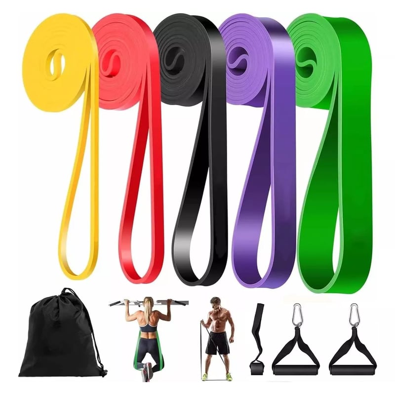 Juego De 5 Bandas Elásticas Para Entrenamiento De Resistencia 