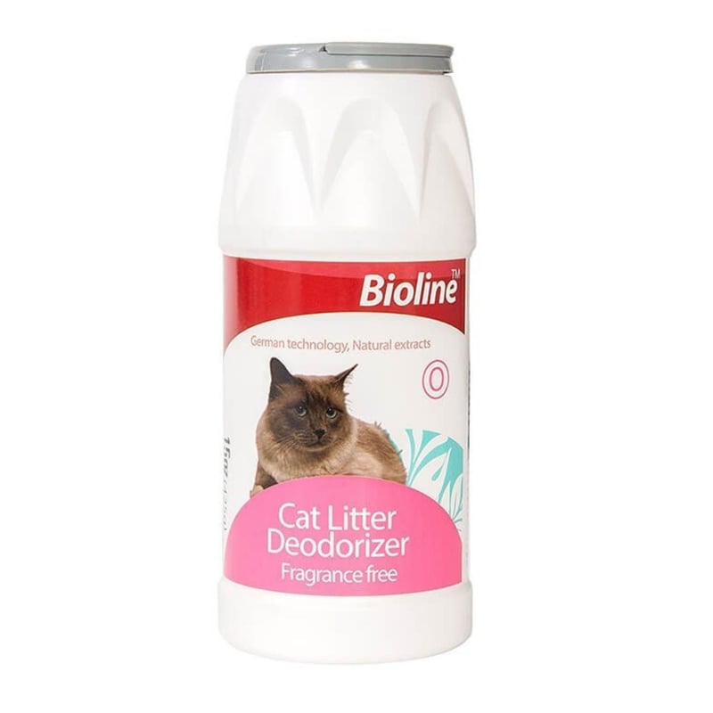 BIOLINE - Talco Desodorante Arena Sanitaria Gatos Elimina Olores 425gr