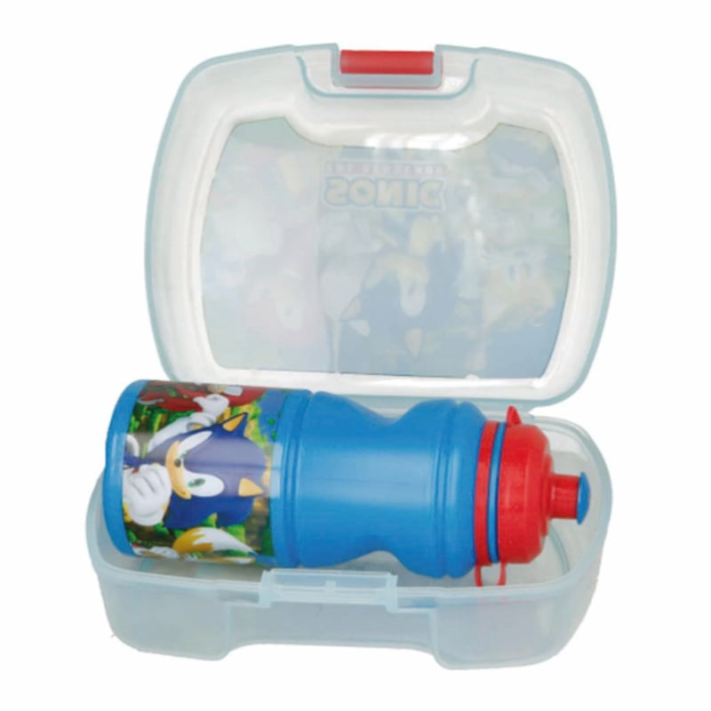 SONIC - Set Sonic 2 Pcs Contenedor + Botella para colación