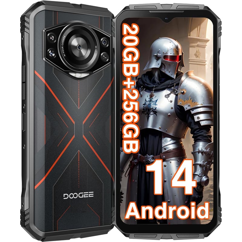 DOOGEE - Celular doogee S Cyber 20GB+256GB-Rojo