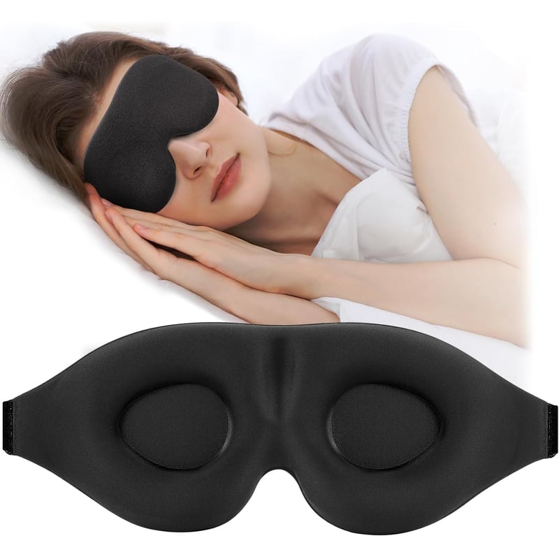 COMPUTECH - Antifaz Para Dormir Marca Computech Blackout 3d Color Negro