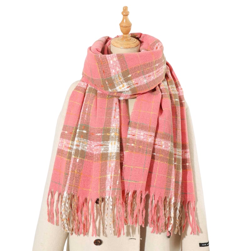 BLWOENS - Bufanda Mujer de invierno - Rosa