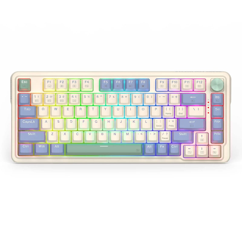 REDRAGON - Teclado Gamer Redragon Ucal Pro K673 RGB Red Switch Blanco en Español