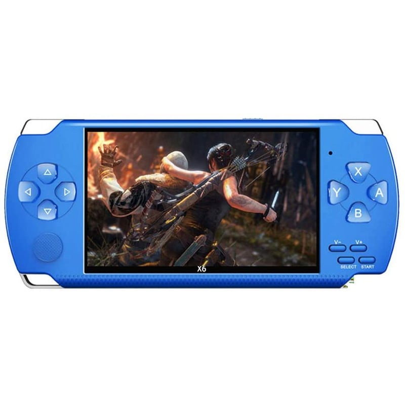PUREPOWER - Consola retro de videojuegos X6 8GB - Azul
