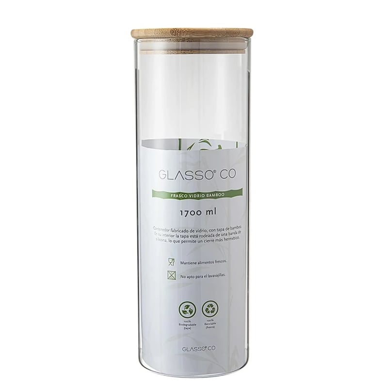 GLASSO - Contenedor Bamboo 17l Eco Glasso